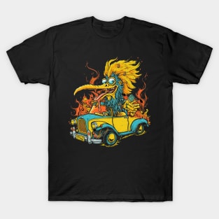 Hot Rod Monster Bird T-Shirt